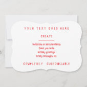 ramschets kaart (Achterkant)