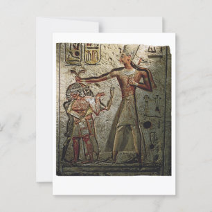 Ramses Grote Egyptische farao Sfinx Art Briefkaart