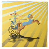 Ramses op zijn Chariot Tegeltje (Voorkant)