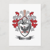 Ramsey Family Crest Coat of Arms Briefkaart (Voorkant)