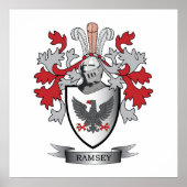 Ramsey Family Crest Coat of arms Poster (Voorkant)