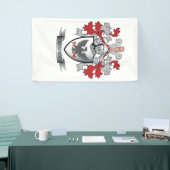 Ramsey Family Crest Coat of Arms Spandoek (Beurs)