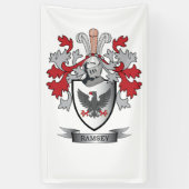 Ramsey Family Crest Coat of Arms Spandoek (Verticaal)