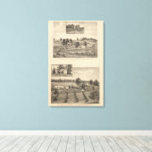 Ramsey, inwoners van Williams Canvas Afdruk (Insitu (Houten vloer))