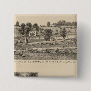 Ramsey, inwoners van Williams Vierkante Button 5,1 Cm