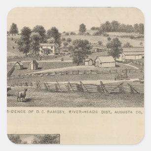 Ramsey, inwoners van Williams Vierkante Sticker