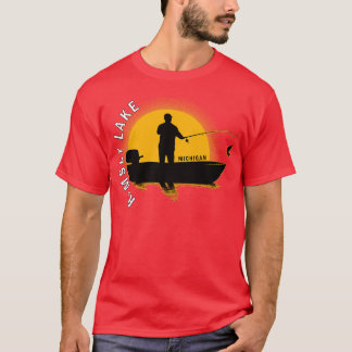 Ramsey Lake Vist Michigan Sunrise T-shirt