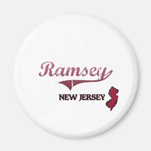 Ramsey New Jersey City Classic Magneet (Voorkant)