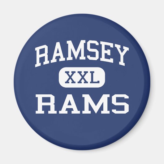 Ramsey - Rams - High School - Ramsey New Jersey Magneet (Voorkant)