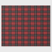 Ramsey Red Modern Original Scottish Tartan Cadeaupapier (Vlak)