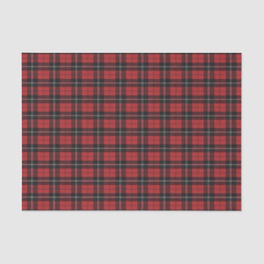 Ramsey Red Modern Original Scottish Tartan Tissuepapier (Voorkant)