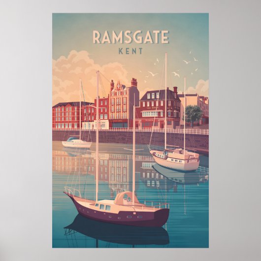 Ramsgate Zeereis Reclameposter Poster (Voorkant)