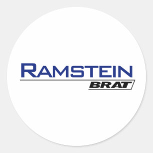 Ramstein Brat -A001L Ronde Sticker