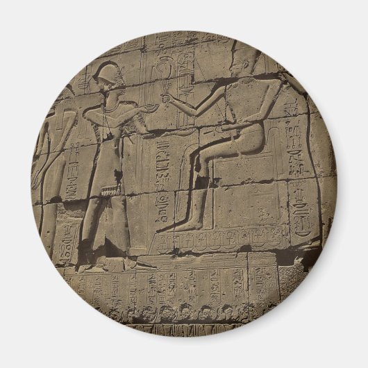 Ramusseum. Egypte circa 1867 Magneet (Voorkant)