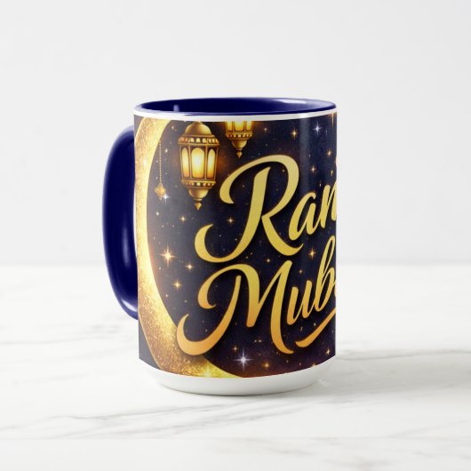 Ramzan Mubarak Festive Mug Mok (Voorkant links)