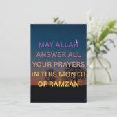 RAMZAN MUBARUK FEESTDAGENKAART (Staand voorkant)