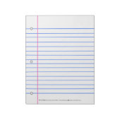 Ran uit gevoerd papier? Schrijf op deze vellen Notitieblok (Linkerzijde)