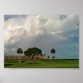 Ranbow boven Castillo de San Marcos Poster (Voorkant)