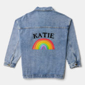RANBOW Gepersonaliseerde NAAM Denim Jas Jacket (Achterkant)