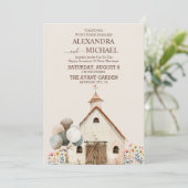 Ranch Boerderij Schuur Huwelijksuitnodiging Kaart (Staand voorkant)