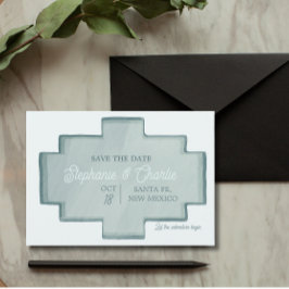 Ranch bruiloft Bewaar de datum uitnodiging