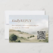 Ranch Buiten Huwelijk RSVP QR Code Kaart (Voorkant)