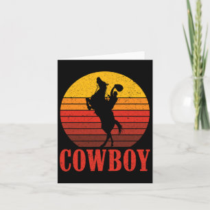 Ranch Cowboy Paardrijden Rodeo Gift Cowboy Kaart