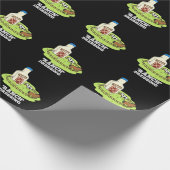 Ranch Dressing Funny Food Pun Dark BG Cadeaupapier (Hoek)