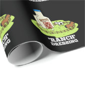 Ranch Dressing Funny Food Pun Dark BG Cadeaupapier (Rol Hoek)