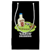 Ranch Dressing Funny Food Pun Dark BG Klein Cadeauzakje (Voorkant)