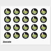 Ranch Dressing Funny Food Pun Dark BG Ronde Sticker (Vel)