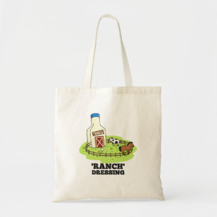 Ranch Dressing Funny Food Pun Tote Bag