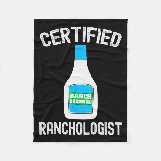 Ranch Dressing Gift Funny Ranch Dressing Sauce Hum Fleece Deken (Voorkant)