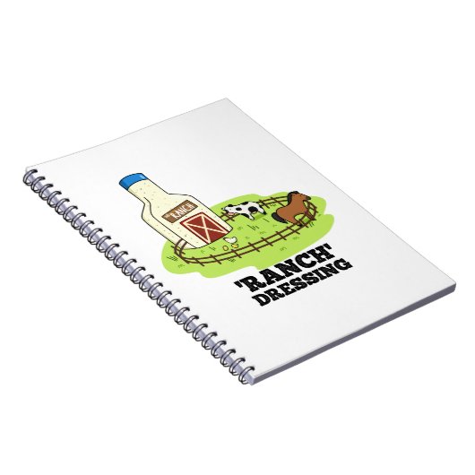 Ranch Dressing Grappig Voedsel Pun  Notitieboek (Rechterzijde)