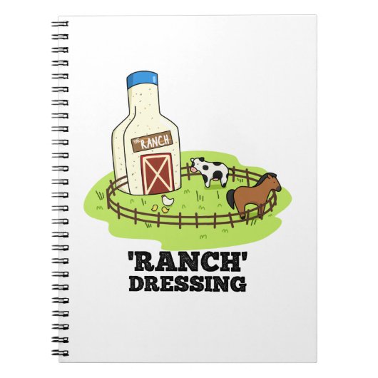 Ranch Dressing Grappig Voedsel Pun  Notitieboek (Voorkant)