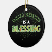 Ranch Dressing is een ontnuchterende kool vegetari Keramisch Ornament (Links)