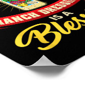 Ranch dressing is een zegen grappige favoriete ete poster (Hoek)