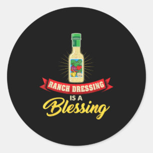 Ranch dressing is een zegen grappige favoriete ete ronde sticker