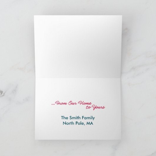 Ranch Dressing kerst Kaart (Binnen)