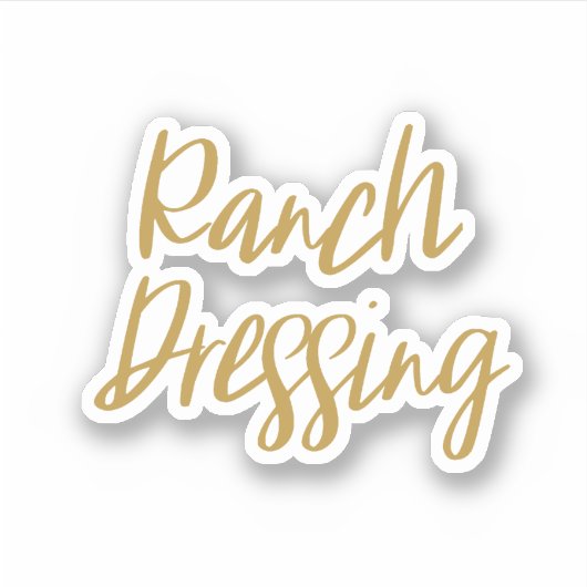 Ranch Dressing Opslag Sticker (Voorkant)