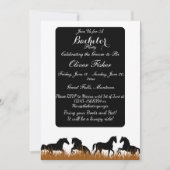 Ranch en Rides Theme Bachelor Party Kaart (Voorkant)