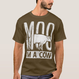 Ranch Farmer Farming Animal Moo Ik ben een Koe T-shirt