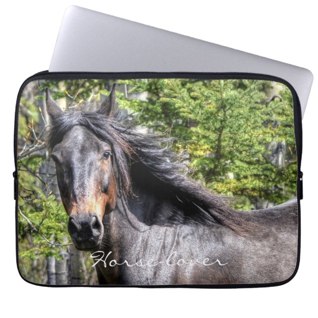 Ranch Horse Thema voor paardenliefhebbers Laptop Sleeve (Voorkant)