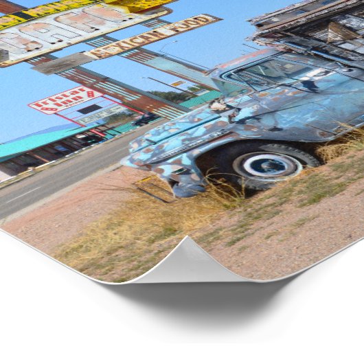 Ranch House Café Truck, Tucumcari, New Mexico Poster (Hoek)
