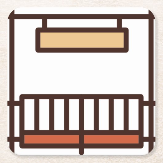 ranch kartonnen onderzetters (Voorkant)