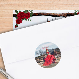 Ranch Masquerade Quinceañera 15e verjaardag Ronde Sticker