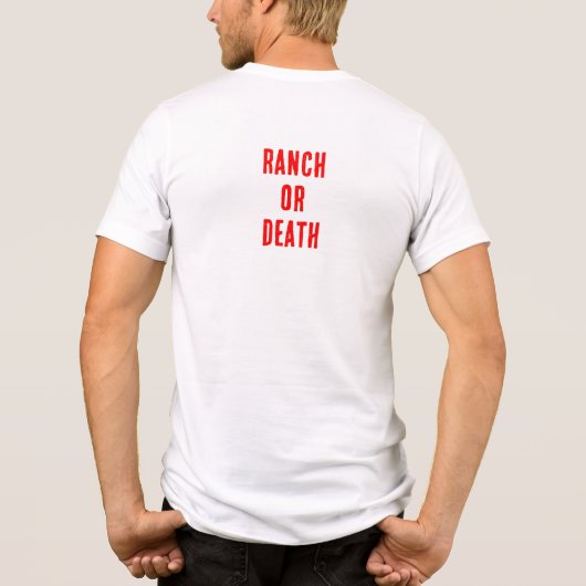 ranch or death Tri-Blend shirt (Achterkant)