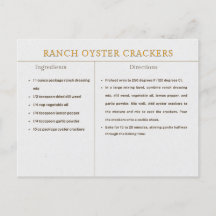 Ranch Oyster Crackers Recept Thanksgiving Voedsel