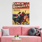 Ranch Romancen Magazine Hoesje Canvas Afdruk (Insitu (Woonkamer))