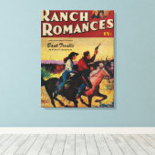 Ranch Romancen Magazine Hoesje Canvas Afdruk (Insitu (Houten vloer))